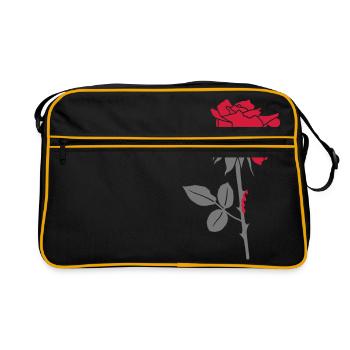 Rose (Sleeping Beauty) - Retro Bag - black/gold - Front