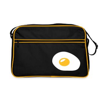 Œufs au plat - Sac Retro - noir/or - Devant