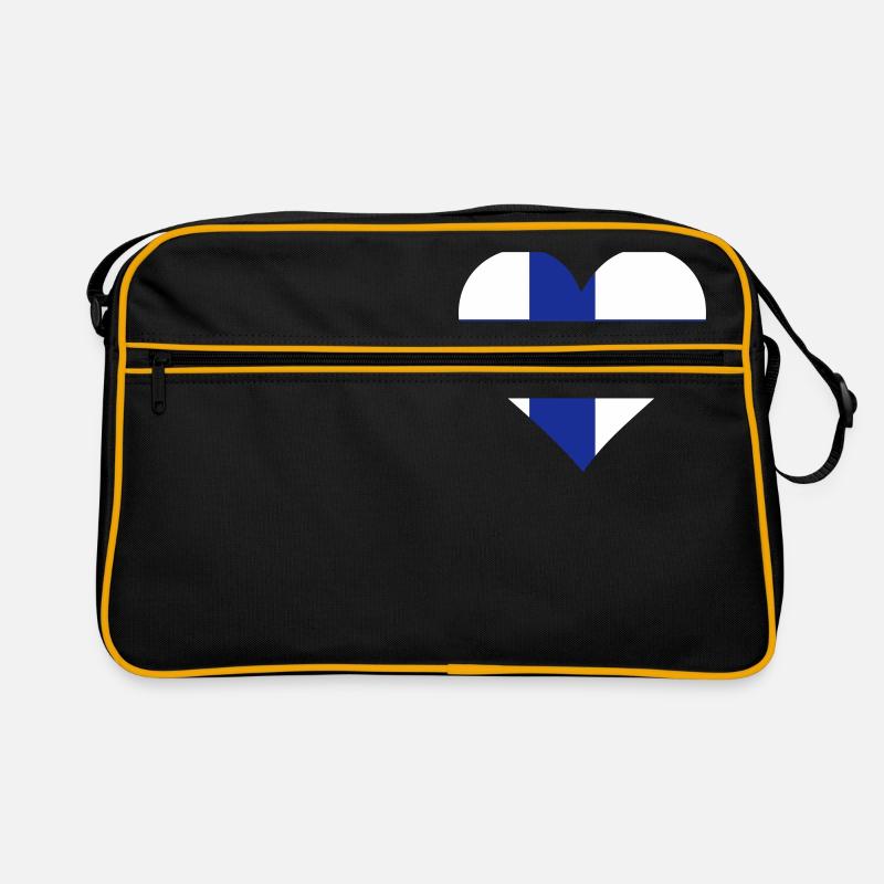 Un coeur pour la Finlande Sac Retro
