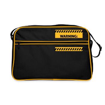 Warning: I'm Complicated And You Can Feel It! - Retro Bag - black/gold - Front