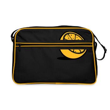Une orange - Sac Retro - noir/or - Devant