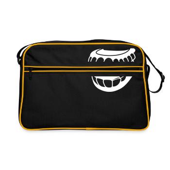 Artificial Teeth - Retro Bag - black/gold - Front