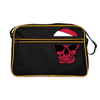 Anarcho Skull Anarchy anarchy - Retro Bag - black/gold - Front