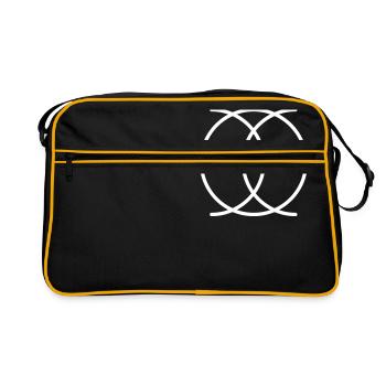 MONA OHA VERTRAUEN - Retro Tasche - Schwarz/Gold - Vorne