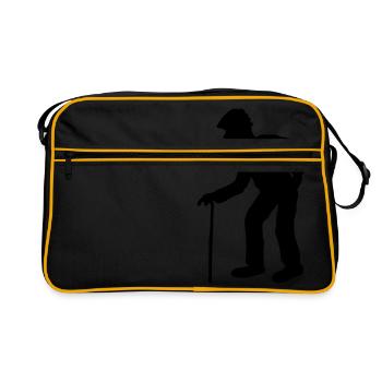 chapeau de stock revenir en arrière grand-père grand-père ancienne pension e - Sac Retro - noir/or - Devant