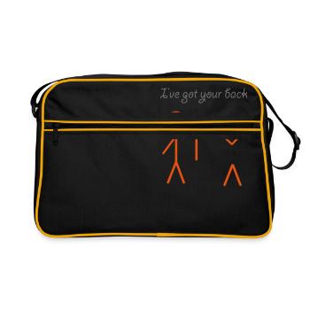 I've got your back - Sac Retro - noir/or - Devant