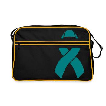 Solidaritätsschleife - Retro Bag - black/gold - Front