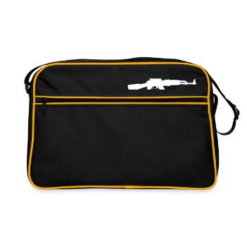 AK-47 Assault Rifle - Sac Retro - noir/or - Devant