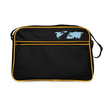 world chart - Retro Bag - black/gold - Front