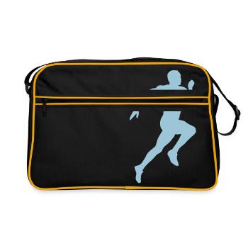 running - Sac Retro - noir/or - Devant