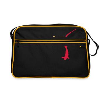 Bungee Fall - Retro Bag - black/gold - Front