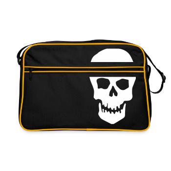 Skull - Sac Retro - noir/or - Devant