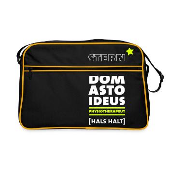 Physiotherapeut - Retro Tasche - Schwarz/Gold - Vorne