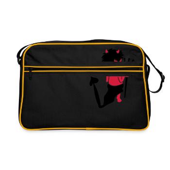 Kleiner Teufel / little devil (a, 2c) - Retro Bag - black/gold - Front