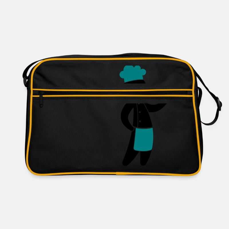 Un chef cuisinier sert invités Sac Retro