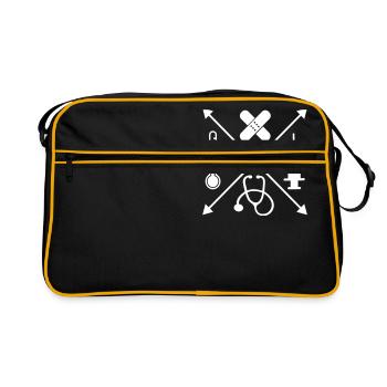 Medizin - Retro Tasche - Schwarz/Gold - Vorne