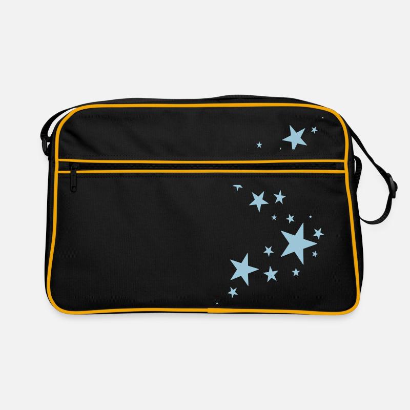 Stars - Retro Tasche - Schwarz/Gold