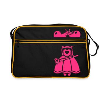 Peu de princesse - princesse peu - Sac Retro - noir/or - Devant