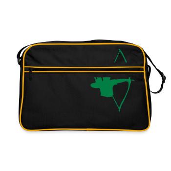 Longbow tir t-shirt d'impression pour groupes, des - Sac Retro - noir/or - Devant