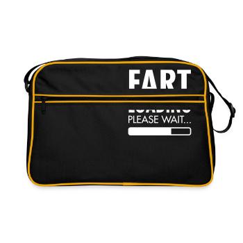 Fart Loading - Please Wait - Retro Bag - black/gold - Front