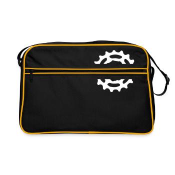 Mountain bike gear sprocket gears 1c. - Retro Bag - black/gold - Front