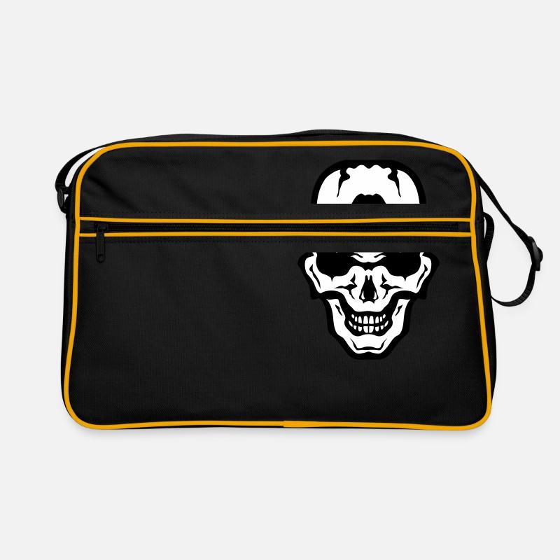 Kopf des Todes Schädel Gothic Gothic Kranich Retro Tasche