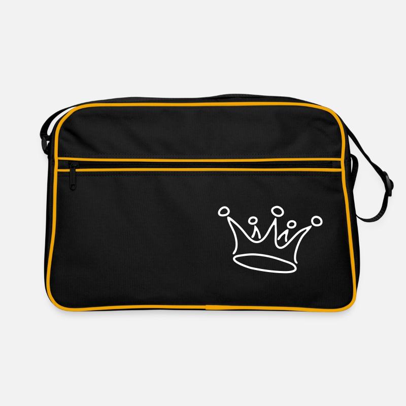 crown gold Retro Tasche