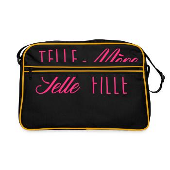 telle mere telle fille - Sac Retro - noir/or - Devant