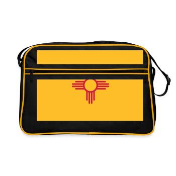 Flag New Mexico - Sac Retro - noir/or - Devant