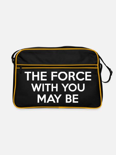 The Force With You May Be - Retro Bag - black/gold - Front