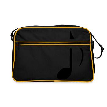 Sheet Music Instrument - Sac Retro - noir/or - Devant