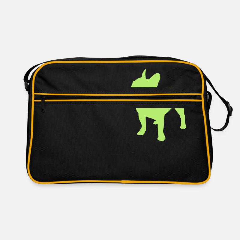 Bouledogue silhouette Sac Retro