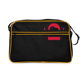 A crazy monster - Retro Bag - black/gold - Front
