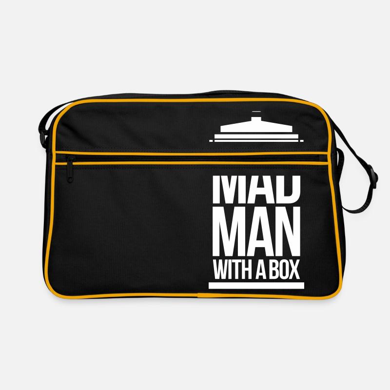Mad man with a box Retro Tasche