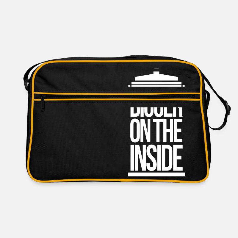 Bigger on the inside - Retro Tasche - Schwarz/Gold