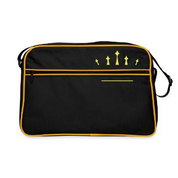 streamer live love online top social media shirt - Sac Retro - noir/or - Devant