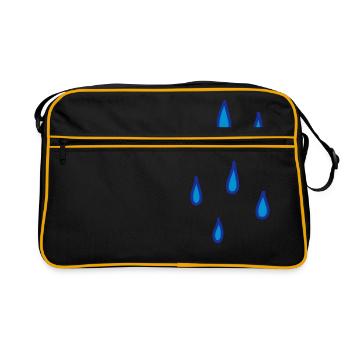 Goutte de pluie - Sac Retro - noir/or - Devant
