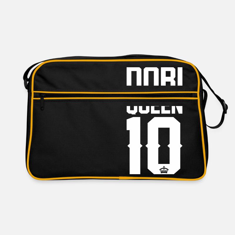 Dobermann-Queen - Retro Tasche - Schwarz/Gold