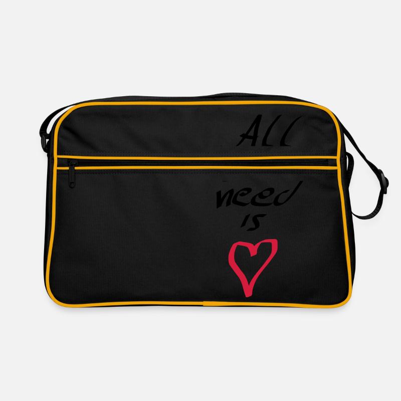 all u need is love Retro Tasche