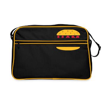 Hamburgers - the original burger! - Retro Bag - black/gold - Front
