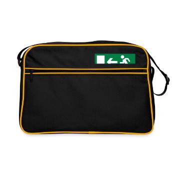 emergency exit - Retro Bag - black/gold - Front
