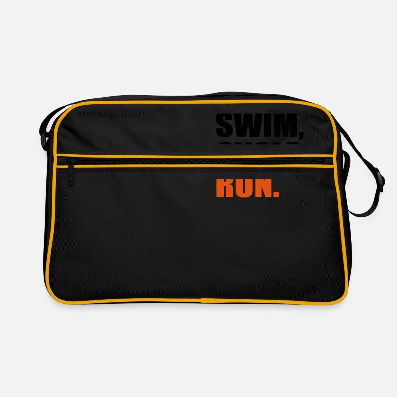 Triathlon - Retro Tasche - Schwarz/Gold