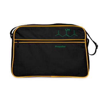 Propofol green - Retro Bag - black/gold - Front