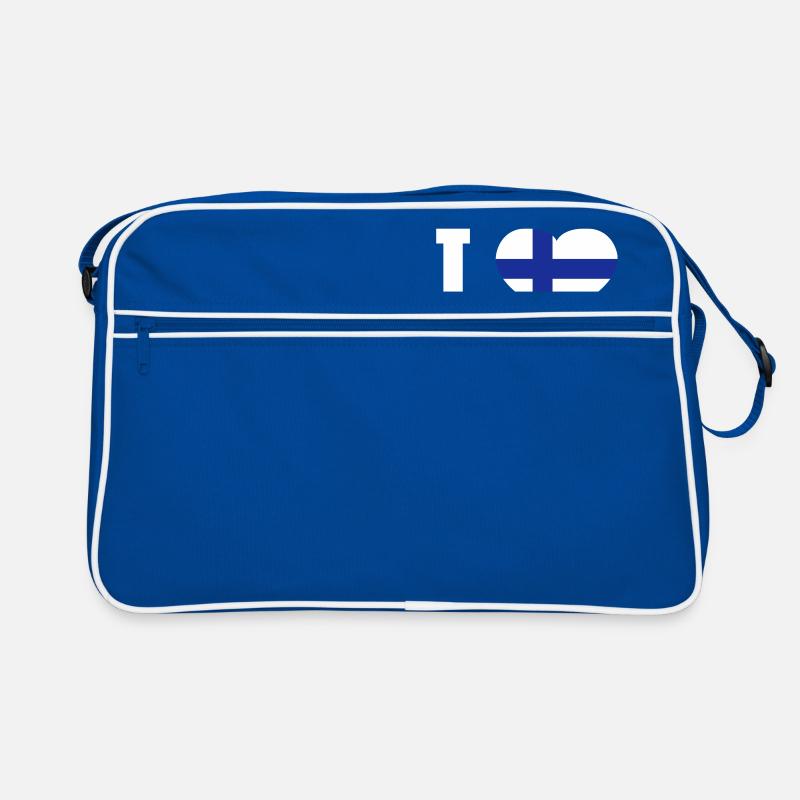 Ich liebe Finnland Retro Tasche