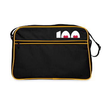 ★ Number Hundred 100-Best Jersy Number & Best Age ★ - Sac Retro - noir/or - Devant