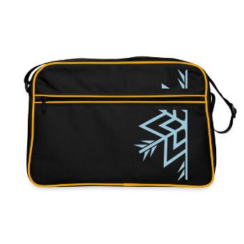 Demi flocon / semi flocon a 1c - Sac Retro - noir/or - Devant