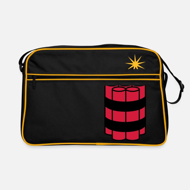 lit tnt dynamite explode explosion spre Retro Bag