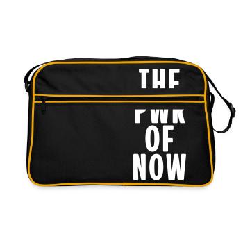 The Power Of Now - Retro Tasche - Schwarz/Gold - Vorne