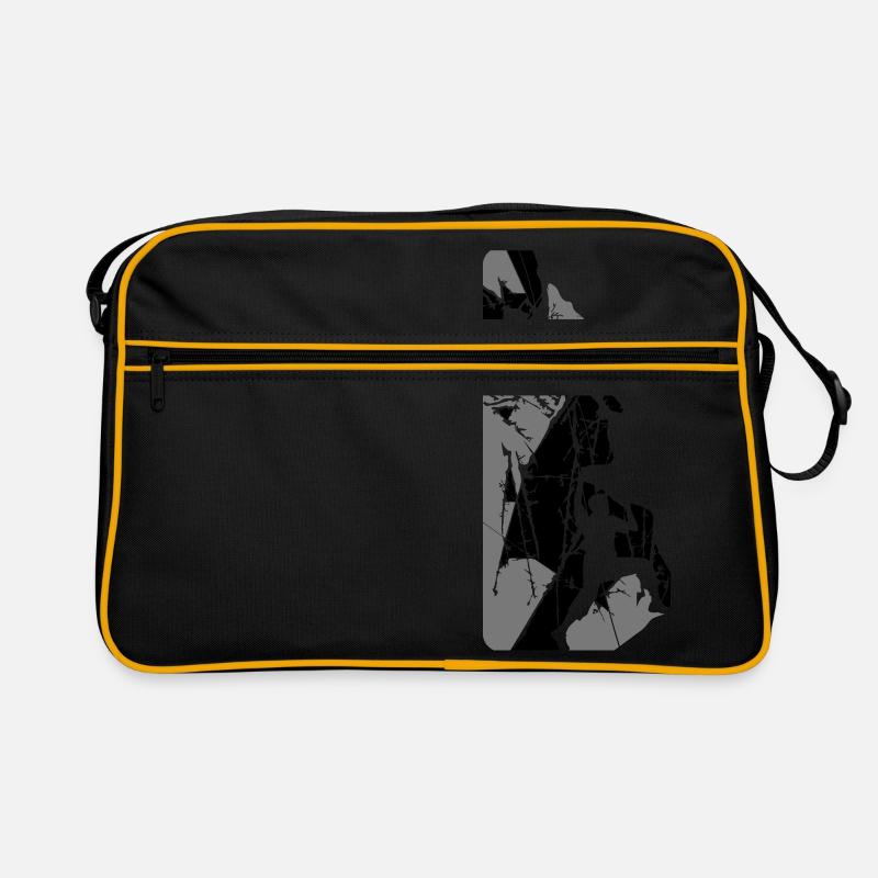 cracks scratches cool night moon sun evening team paa Retro Bag