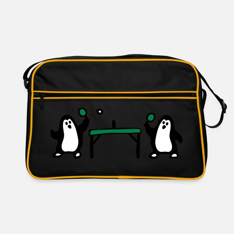 Pinguin Tischtennis 3 Retro Tasche